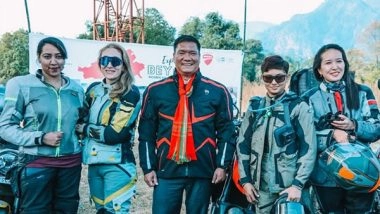 Business News | Arunachal Pradesh Tourism Flagged off Women's Biking Expedition to Promote State Tourism