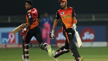 Sports News | IPL 2023 Auction: Delhi Capitals Acquire Manish Pandey for INR 2.40 Crore; Will Jacks Goes to RCB