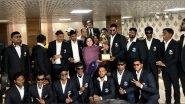 India News | Union Minister Meenakashi Lekhi Felicitates Blind Cricket World Champions