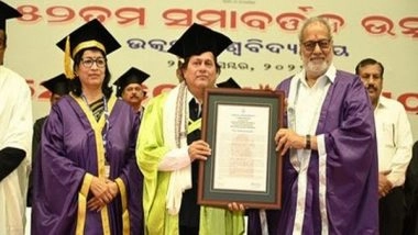 Business News | KIIT & KISS Founder Dr Achyuta Samanta Conferred Honorary Doctorate Degree by Utkal University