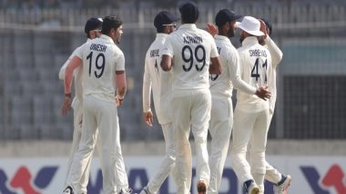 Sports News | BAN Vs IND, 2nd Test: Hosts Strike Early to Leave Visitors Reeling; Needing 100 More to Win (Stumps, Day 3)