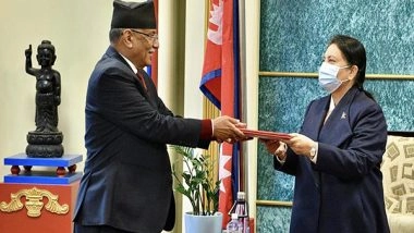 World News | Nepal: Maoist Center's Dahal Submits Application Claiming Prime Ministership
