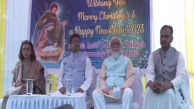 India News | Manik Saha Attends Christmas Celebrations, Listens to PM's Mann Ki Baat