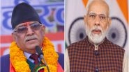World News | PM Modi Congratulates Nepal's New Premier Prachanda