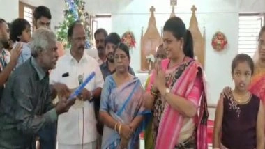 India News | Andhra Minister RK Roja Participates in Christmas Celebrations in Puttur's St Lutheran Church