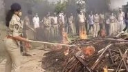 India News | Police Seize and Burn Huge Quantities of Cannabis in Andhra Pradesh