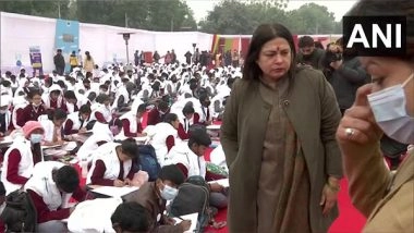 India News | Meenakshi Lekhi Attends Painting Competition Named After PM Modi Book to Mark 'Veer Baal Divas'