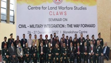 India News | Centre for Land Warfare Studies Organises Two-day Seminar on Theme 'Civil-Military Integration: The Way Forward' in Delhi
