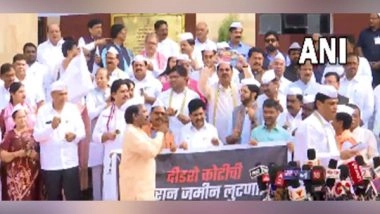 India News | Maharashtra: Opposition MLAs Use Folk Songs to Protest Outside Assembly