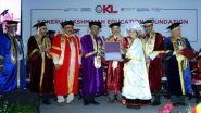 Business News | KL Deemed-to-be University Hosts Its 12th Convocation; 3694 Students Receive Degrees