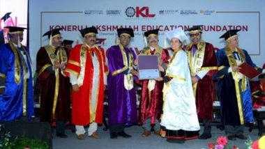 Business News | KL Deemed-to-be University Hosts Its 12th Convocation; 3694 Students Receive Degrees