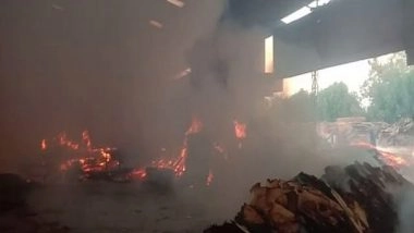 India News | Fire Breaks out in Plywood Factory in Gujarat's Kheda, Doused off