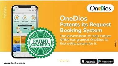 Business News | OneDios - Patents Its Request Booking System