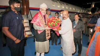 India News | Amit Shah Reaches Bengaluru on Two-day Visit to Karnataka