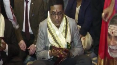 India News | Andhra: CJI Chandrachud Visits Vijayawada's Durga Devi Temple