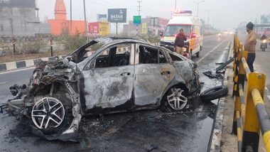 Rishabh Pant Car Crash Spot Video! Indian Cricketer Hospitalised After Major Accident on Delhi-Dehradun Highway