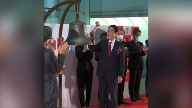 Business News | Tokyo Stock Exchange Holds Year-end Ceremony, PM Fumio Kishida Participates
