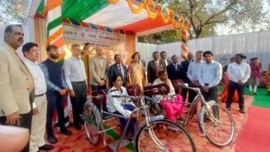 India News | REC Limited Provides Assistive Devices to Specially-abled People in Chhattisgarh's Raipur