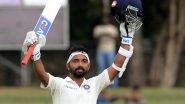 Ajinkya Rahane Smashes Century Against Hyderabad in Ranji Trophy 2022&ndash;23, Keeps Mumbai in Control