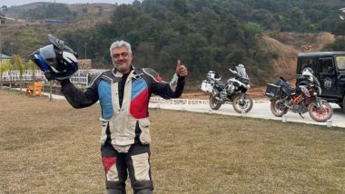 Ajith Kumar Completes First Leg of His World Tour on Motorbike (View Pic)