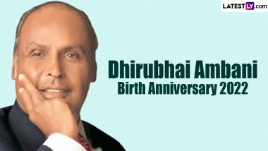 Dhirubhai Ambani Birth Anniversary 2022 Images & HD Wallpapers for Free Download Online: Share WhatsApp Message, Greetings And Quotes