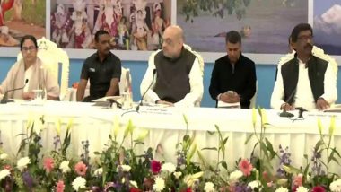 West Bengal: Home Minister Amit Shah Chairs 25th Eastern Zonal Council Meeting in Nabanna to Resolve Inter-State Issues