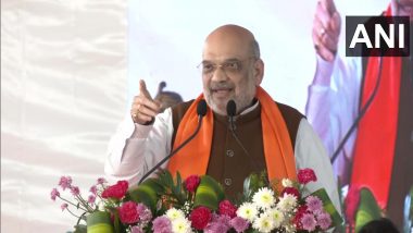 Jana Ashirwad Rath Yatra: Amit Shah To Flag Off BJP’s 8-Days-Yatra in Poll-Bound Tripura; Over 50,000 Party Workers To Be Present on Day 1