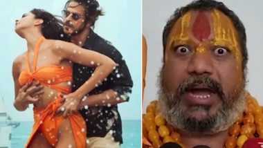 #ArrestParamhansAcharya Trends on Twitter After Seer Threatens to Burn Shah Rukh Khan Alive Over Pathaan Song Besharam Rang Outrage