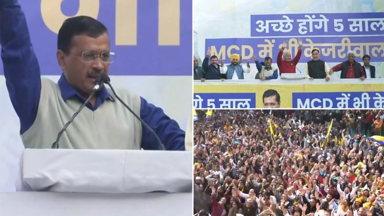 MCD Election Result 2022: Delhi’s Verdict a Message for Nation To Do Positive Politics, Says Arvind Kejriwal After AAP's Big Victory in Municipal Polls
