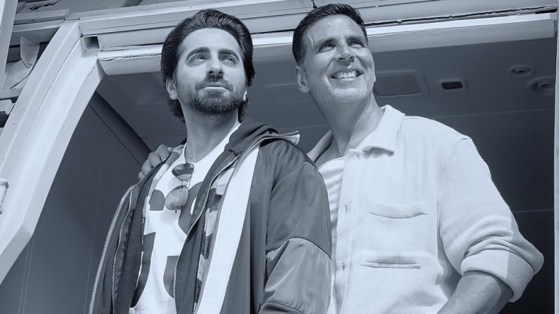 An Action Hero: Ayushmann Khurrana Thanks 'OG Khiladi' Akshay Kumar for Doing Cameo in His Film and Making It a Hit (View Post)