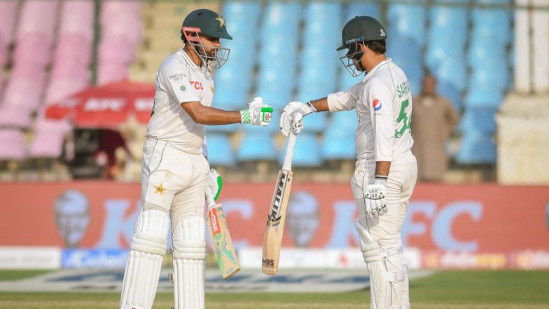 Babar Azam, Sarfaraz Ahmed Lead Stellar Comeback As Pakistan Score 317/5 on Day 1 of PAK vs NZ 1st Test 2022