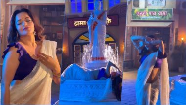 Bhojpuri Actress Monalisa HOT Video: Bigg Boss Fame Sparkles in Sheer White Saree and Blue Blouse in Instagram Reel