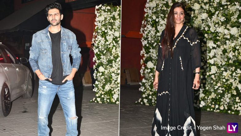 Kartik Aaryan and Tabu Have Mini Bhool Bhulaiyaa 2 Reunion at Salman Khan’s Birthday Party! (View Pic)