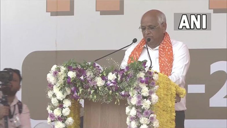 Bhupendra Patel Takes Oath as 18th Chief Minister of Gujarat for Second Consecutive Term, PM Narendra Modi Attends Swearing-In Ceremony (Watch Video)