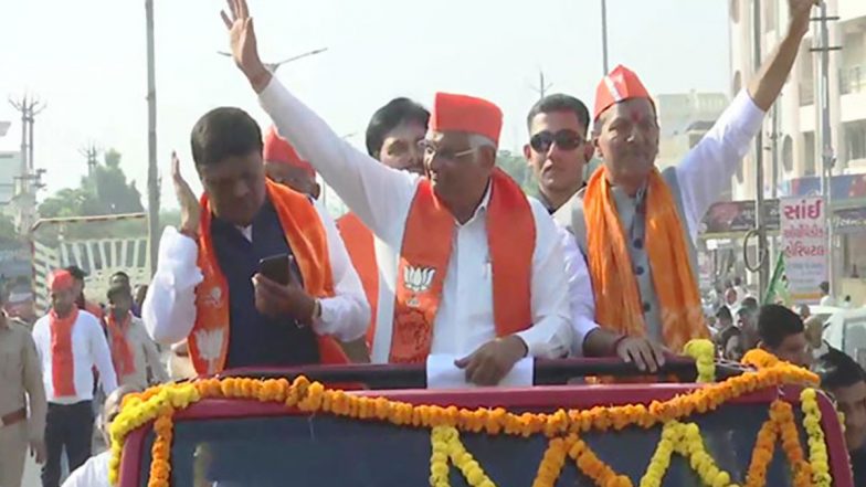 Gujarat Assembly Election Result 2022: CM Bhupendra Patel, CR Paatil to Reach BJP Office in Gandhinagar as Trends Show Massive Lead for Party in Vidhan Sabha Polls