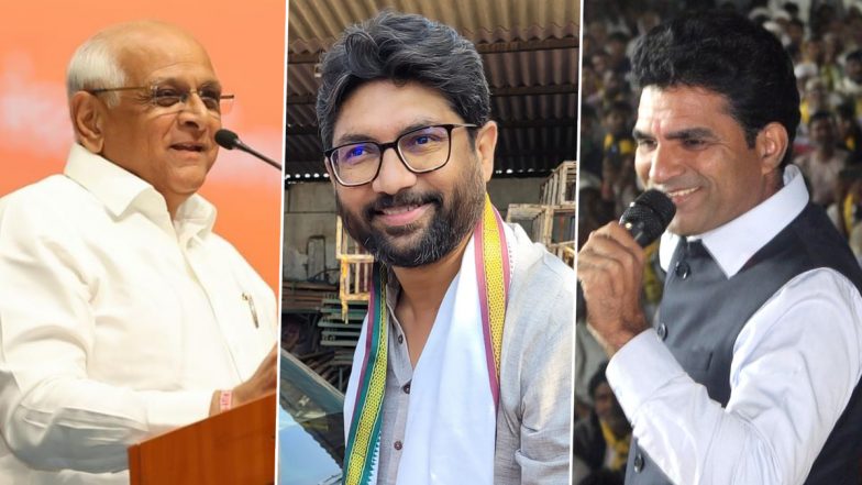 Gujarat Election Result 2022 Constituency-Wise Winners List: Names Of Winning Candidates of BJP, Congress And AAP in Vidhan Sabha Polls
