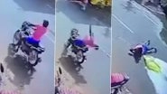 Tamil Nadu: Miraculous Escape for Biker in Thoothukudi After Rope From Passing Truck Entangle Around His Neck (Watch Video)