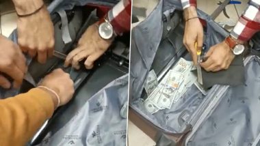 CISF Recovers 30,000 US Dollars, 300 UAE Dirhams From Passenger at Delhi's IGI Airport (Watch Video)