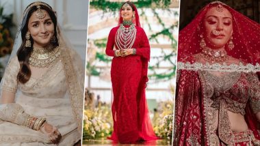 Year Ender 2022: From Alia Bhatt, Nayanthara to Hansika Motwani – Just Wow to Kinda Okay, Check Celebrity Bridal Trousseau of This Year!