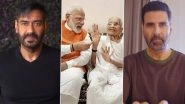 Heeraben Modi Death: Ajay Devgn, Akshay Kumar Mourn Demise of PM Narendra Modi&rsquo;s Mother (View Tweets)