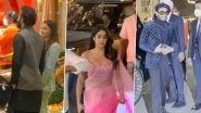 Ranbir Kapoor-Alia Bhatt, Janhvi Kapoor, Ranveer Singh and Other Celebs Attend Anant Ambani and Radhika Merchant's Engagement Bash in Style (Watch Videos)