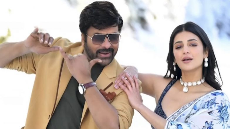 Waltair Veerayya: Chiranjeevi and Shruti Haasan Shoot for a Special Song in France (Watch BTS Video)