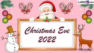 Christmas Eve 2022 Wishes and Greetings: Share WhatsApp Messages, Quotes, Santa Claus Images, Xmas Tree HD Wallpapers and SMS One Day Before Christmas