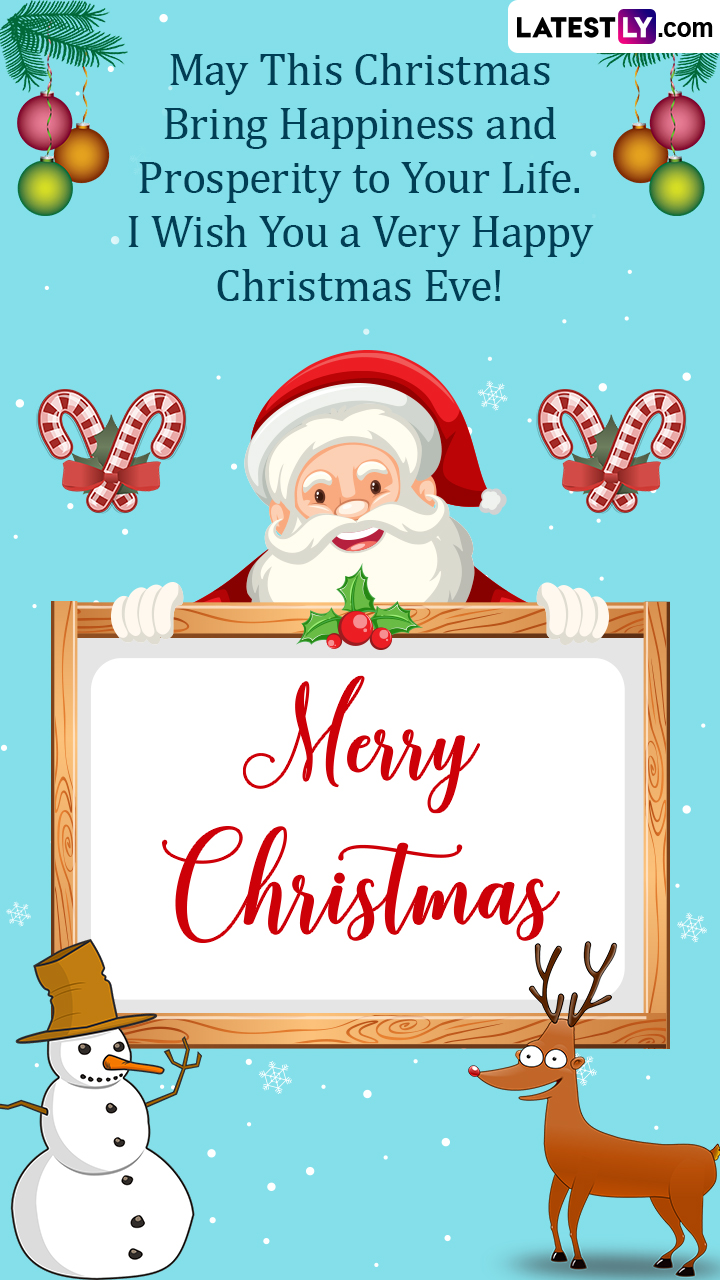 Merry Christmas Eve 2022 Greetings, Messages & Santa Claus Images ...