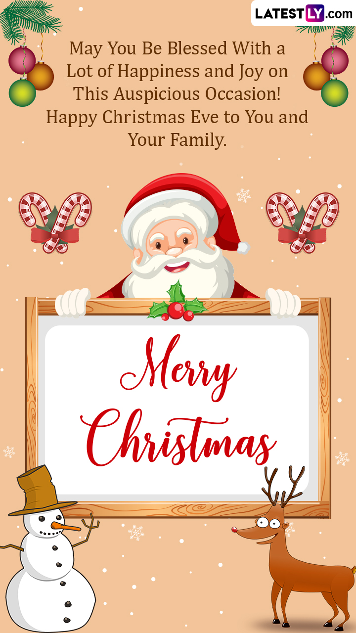 Merry Christmas Eve 2022 Greetings, Messages & Santa Claus Images ...