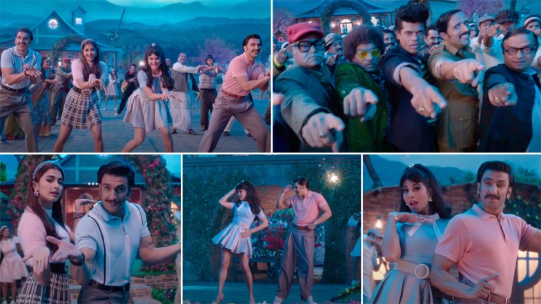 Cirkus Song Aashiqui: Ranveer Singh Dances With Pooja Hegde and Jacqueline Fernandez in This Retro Version of Badshah's 'Jugnu' (Watch Video)