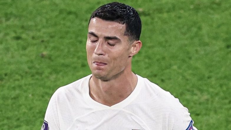 Cristiano Ronaldo Leaves Pitch in Tears As Portugal Are Knocked Out From FIFA World Cup 2022 After Defeat to Morocco