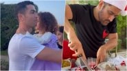 Cristiano Ronaldo and MS Dhoni Make Peek-a-Boo Appearances in Their Family&rsquo;s Instagram Reels on Christmas!