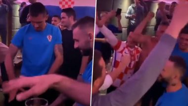 Dejan Lovren, Marcelo Brozovic Sing Croatian World War II Song After Returning to Croatia With FIFA World Cup 2022 Third Place Medal (Watch Video)
