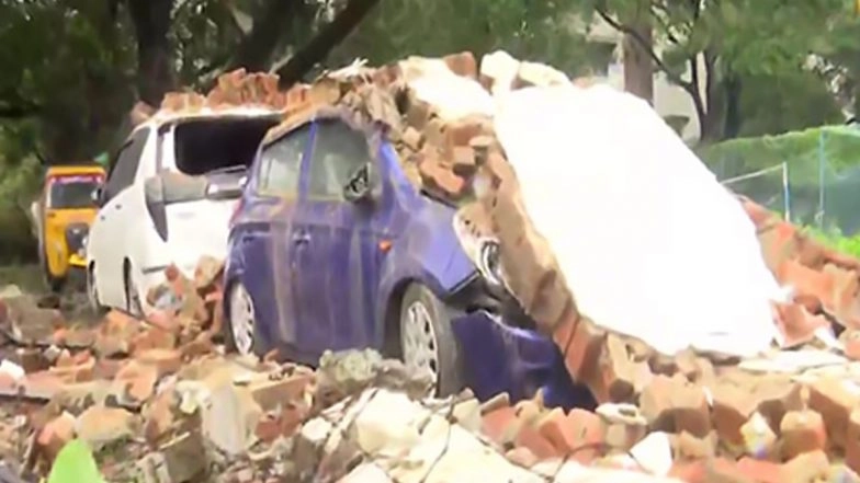 Cyclone Mandous: Tamil Nadu Witnesses Heavy Rain, Strong Winds; Wall Collapses As Chennai Reports Waterlogging